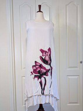 Tendency Gauzy Tank Midi  Dress | Floral | NWT | XL
